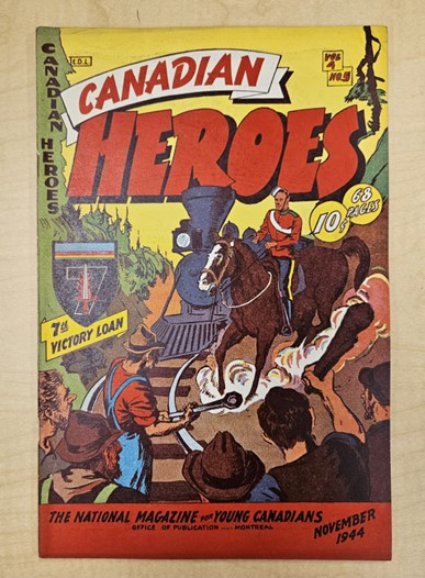 Cover Comic book Canadian Heroes by George Menendez Rae (1906-1992)